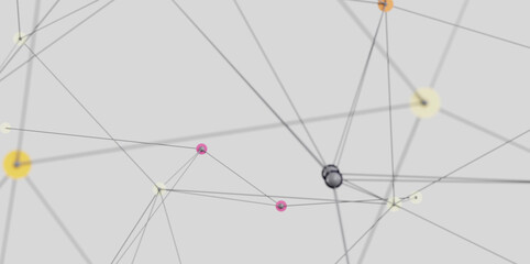 Abstract background of network connection with lines and dots. Ideal for technology, connectivity, and communication concepts.