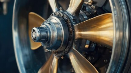 Aufkleber - Close up shot of a train's propeller wheel, perfect for use in train-themed designs or mechanical illustrations