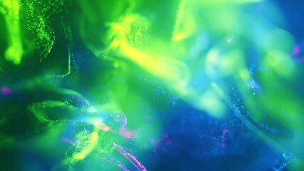 Wall Mural - particle wave background animation | flowing energy field in motion