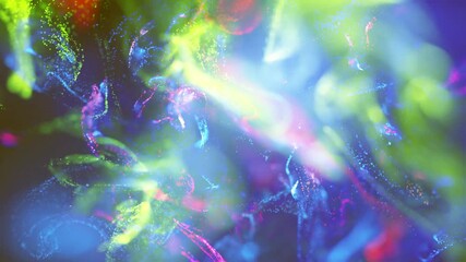 Wall Mural - particle wave background animation | flowing energy field in motion