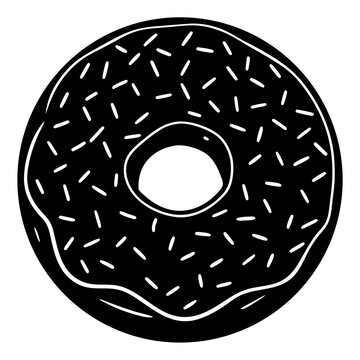 Pink Frosted Doughnut Icon   
 