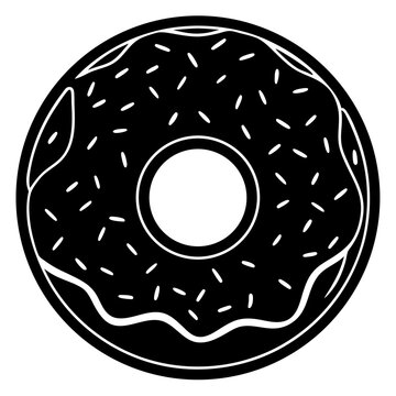 Pink Frosted Doughnut Icon   
 