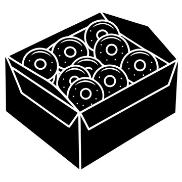Box of Doughnuts Icon 
