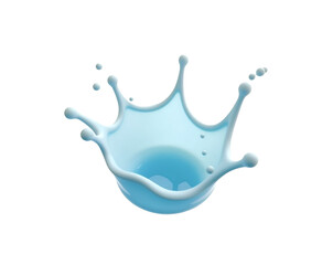 Poster - Captivating Liquid Art, A Vibrant Stylized Splash Resembling an Umbrella's Silhouette, a Mesmerizing Display of Fluid Dynamics and Artistic Expression