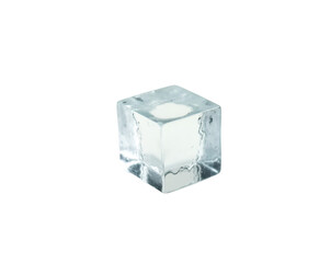 Poster - captivating studio shot showcasing a flawlessly square cut ice cube with pristine sharpness, embodyi