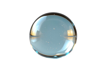 Poster - Captivating translucent bubble with inner luminescence showcases mesmerizing light refraction and pristine clarity, a testament to the beauty of simplistic design