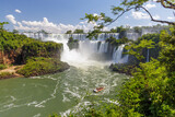 Beautiful view of the Iguazu Falls in Misiones, Argentina.