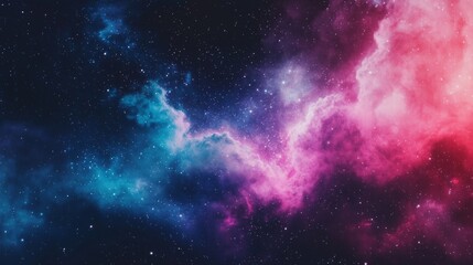 Wall Mural - a colorful space filled with stars and clouds in the night sky