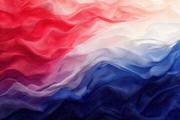 Wall Mural - a vibrant red, white, and blue abstract background representing patriotism.