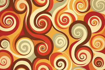 Poster - vintage generative ai design featuring geometric patterns with creative retro aesthetic style
