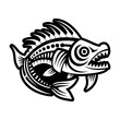© creativestall - A glyph style icon of prehistoric fish symbol