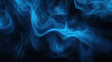 Poster - Abstract black blue gradient background texture luxury studio dark soft wallpaper. ai