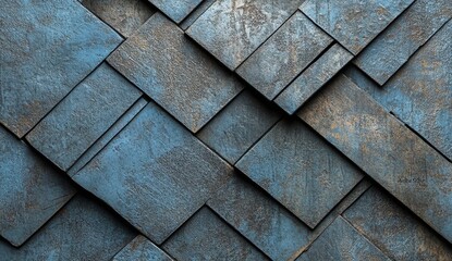 Poster - The background features a combination of black, white, dark silver, and gray hues with an abstract geometric shape, including 3D lines, angles, and rectangles, along with gradient, grunge, and rough