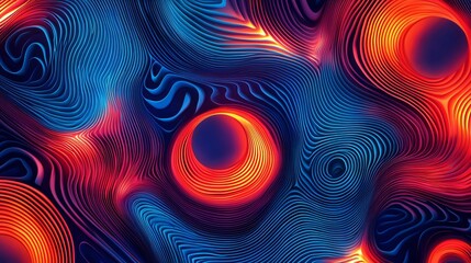 Poster - a colorful pattern filled with diverse shapes and hues creating a striking abstract art composition 