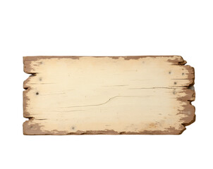 Poster - Rustic Charm, A Distressed Wooden Sign with Faded Paint and Prominent Grain, Evoking a Sense of History and Timelessness for Creative Projects and Design