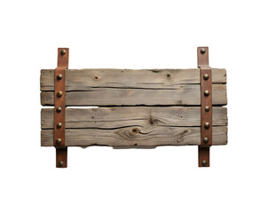 Poster - Rustic charm, A weathered wooden farm sign with distressed details and roughhewn texture evoking a sense of vintage authenticity and rural nostalgia