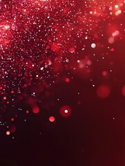 Wall Mural - shimmering red glitter background with vibrant festive sparkles wallpaper