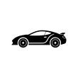 © Mahmudul - Sleek black sports car profile with aerodynamic lines and spoiler