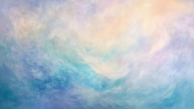 Twisting pull of mist, pastel shimmer in background
