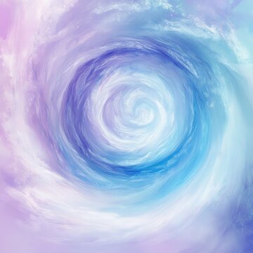 Pastel ripple flows behind twisting mist twist