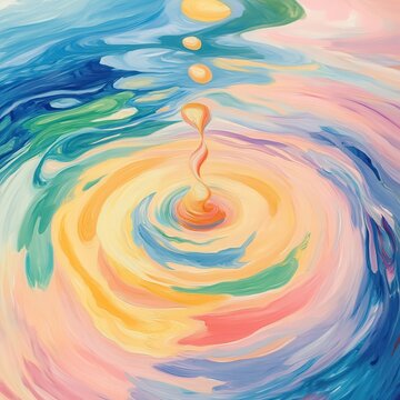 vibrant drop twist, pastel ripple, background