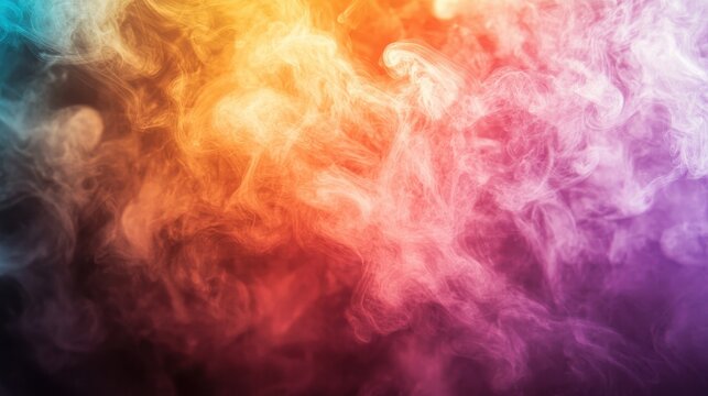 Vibrant curve of mist, dreamy shimmer background