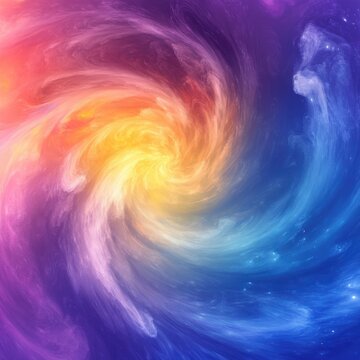 Vibrant spin of mist, dreamy shimmer background