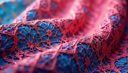 Geometric patterned lace fabric, close-up view , subtle, white, fashion