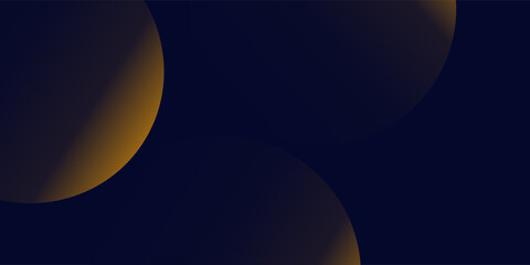 Poster - Navy blue abstract background with halftone golden lines delicate pattern. Small light spot box. Curve line, cosmic galaxy space. Festive BG for social media, birthday party invitation.
