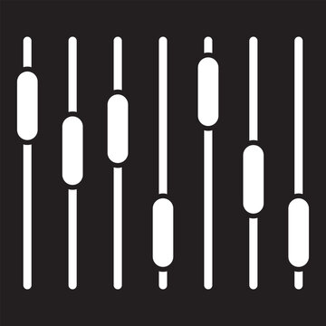 Settings icon Simple thin line stroke vector