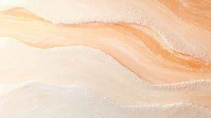 Poster - Cream Beige Orange Abstract Wave Background Texture