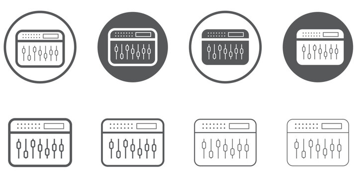 equalizer line icon