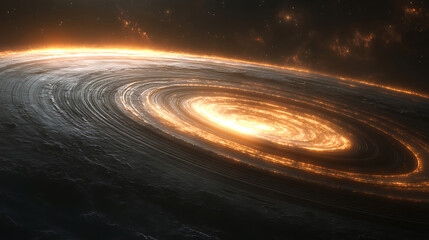 Wall Mural - abstract galaxy formation with light trails and dark matter deep space background stellar dust and g