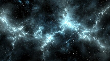 Poster - enigmatic nebula surrounded by stars in the background, creating a mystical cosmic scene filled with