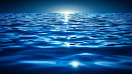 Poster - Breathtaking ocean view with the sun shining radiantly over the water creating a stunning golden reflection across the waves