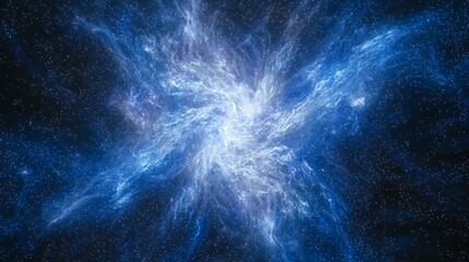 Poster - stunning cosmic nebula with vibrant colors and intricate patterns illuminating the depths of outer s