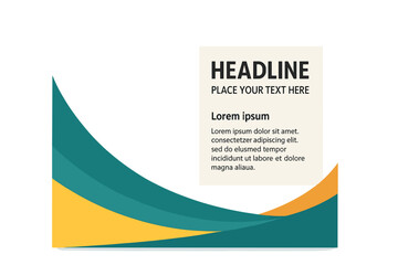 Poster - Vector template in A4 size for designing poster, flyer, pamphlet, or brochure cover with photo background and layout space