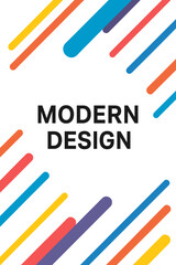 Poster - Modern minimal style templates for corporate identity, branding, and social media advertising feature creative covers and horizontal posters with dynamic colorful overlay lines