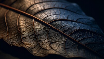 close up of beautiful detail of a leaf with abstract colorful background, graphic resource