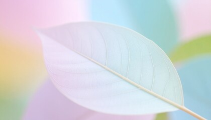 close up of beautiful detail of a leaf with abstract colorful background, graphic resource