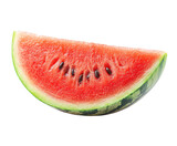 Slicing fresh watermelon for summer refreshment kitchen food bright isolated on transparent background