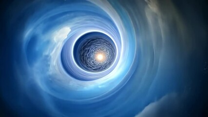 Poster - Journey through a cosmic swirl of clouds and light in an expansive universe of wonder and beauty Generative AI