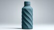 © PhuPisud - Sustainable Design, Product, Waste Reduction, Unique Textured Blue Water Bottle with Swirling Design and Cap