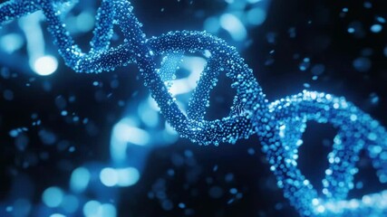 Poster - Close-up view of a double strand DNA molecule structure