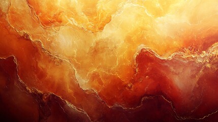 Wall Mural - texture amber and deep red abstract surface with added grain golden
