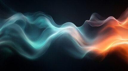 Wall Mural - green black abstract background ideal for conceptual poster layouts and digital signage visuals in m