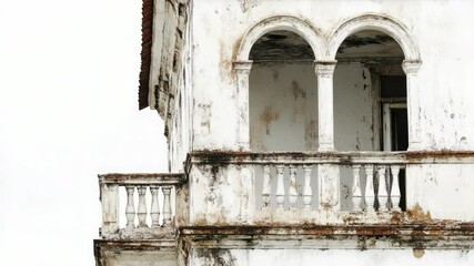Poster - A historic building with multiple balconies, suitable for use in architectural or historical context