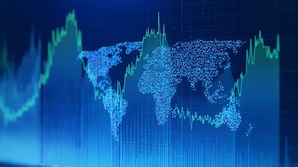 Poster - Data analysis trends global market graphic visualization digital environment abstract viewpoint economic insights