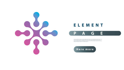 Fototapete - Modern molecules connect design. Abstract tech background. Futuristic design. Technology trendy banner