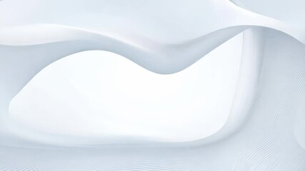 Poster - 4K Abstract White Liquid Animation Background for Creative Technology Designs